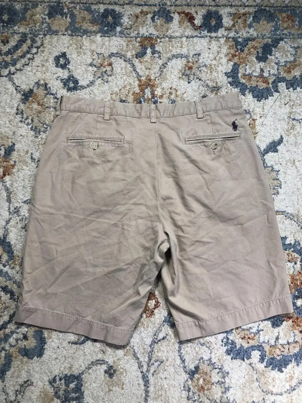 Polo Ralph Lauren Shorts Mens 34 Beige Classic Fit Chino 10 Inseam Casual Summer